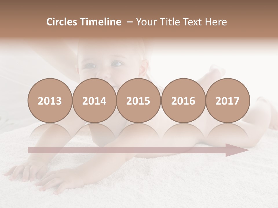 Young Baby Massage PowerPoint Template