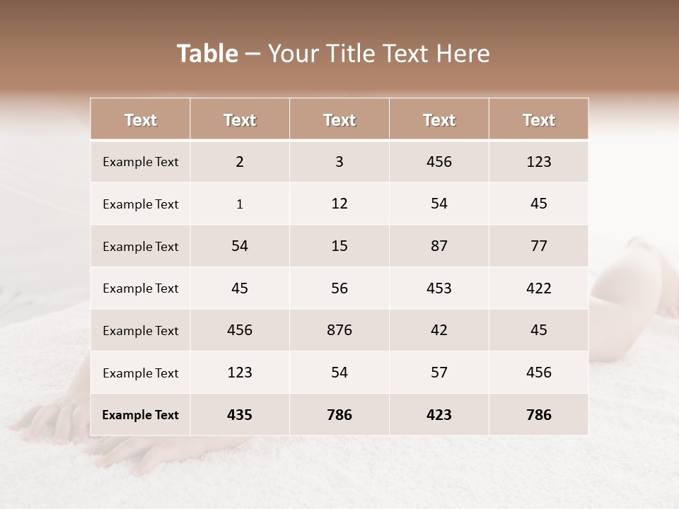 Young Baby Massage PowerPoint Template