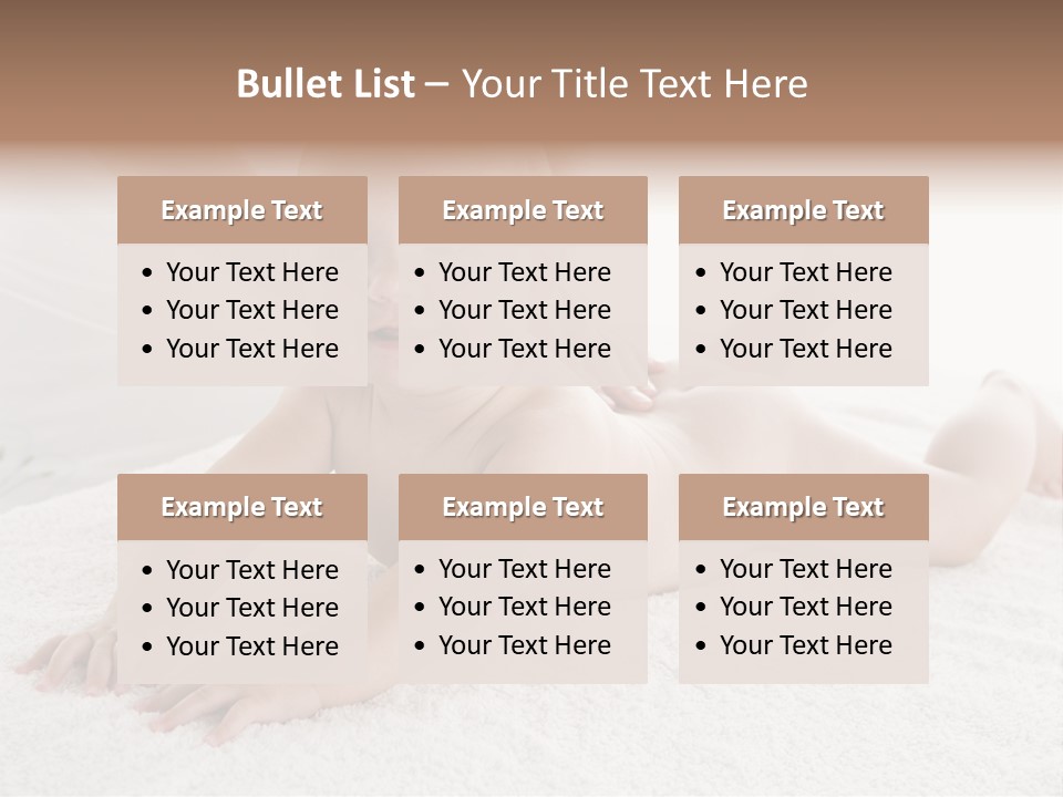 Young Baby Massage PowerPoint Template