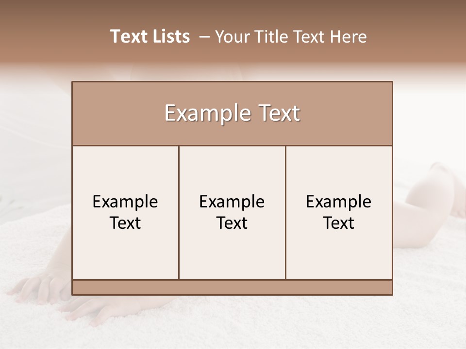 Young Baby Massage PowerPoint Template