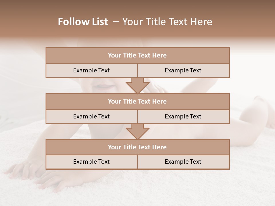 Young Baby Massage PowerPoint Template