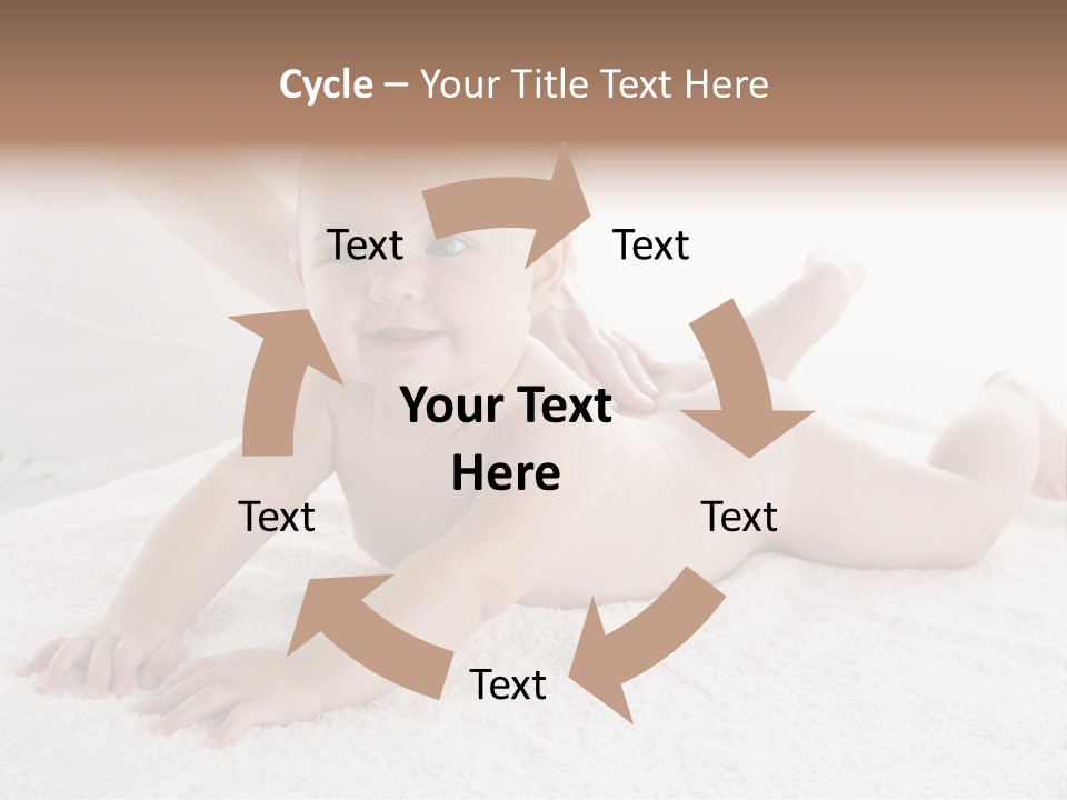Young Baby Massage PowerPoint Template