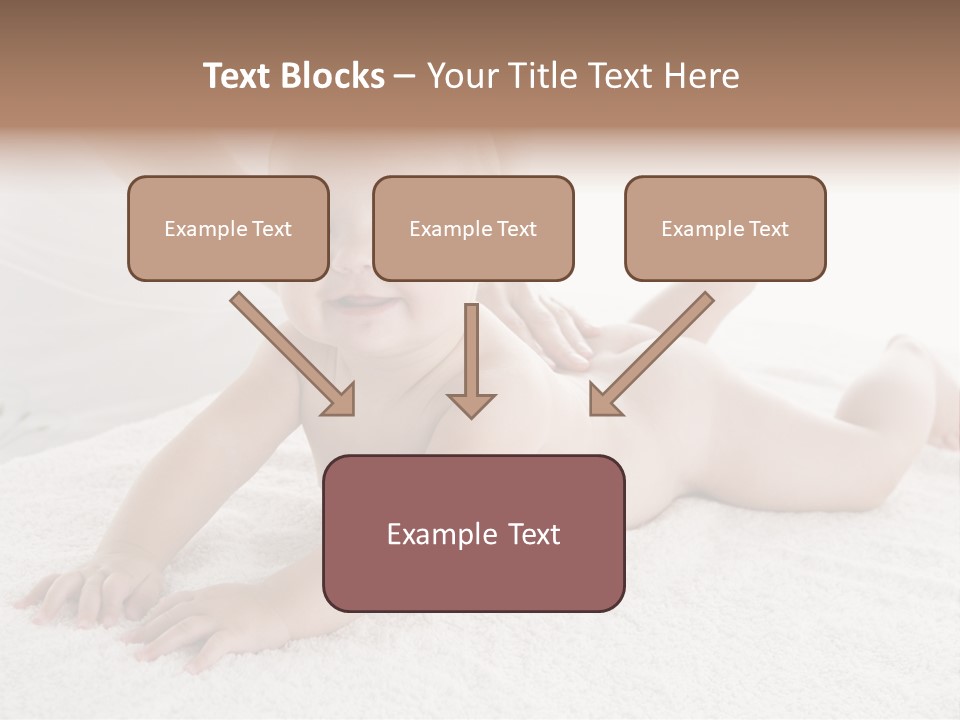 Young Baby Massage PowerPoint Template