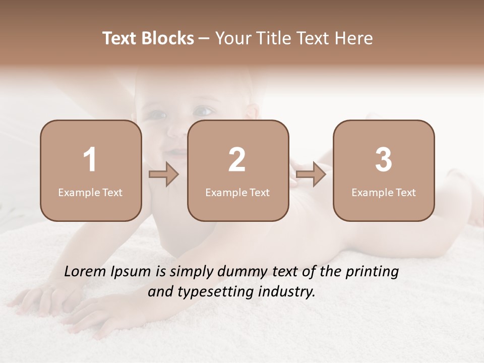 Young Baby Massage PowerPoint Template