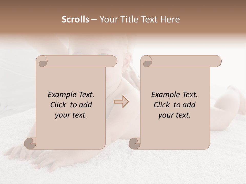 Young Baby Massage PowerPoint Template
