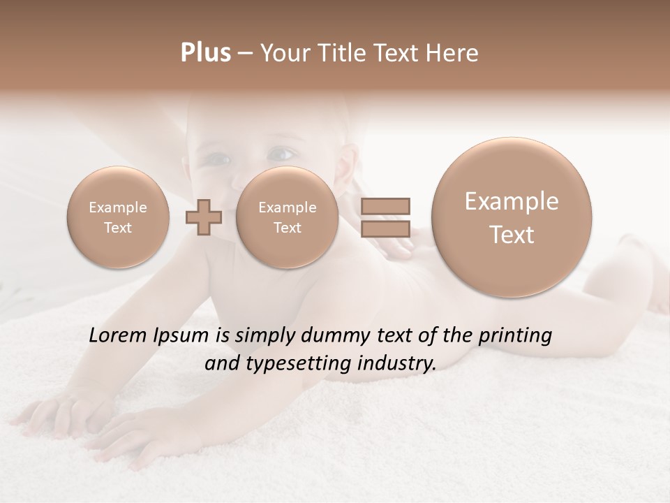 Young Baby Massage PowerPoint Template