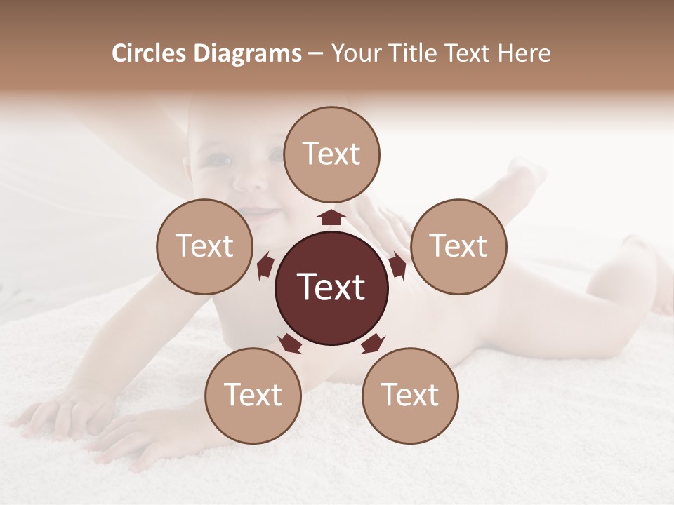 Young Baby Massage PowerPoint Template