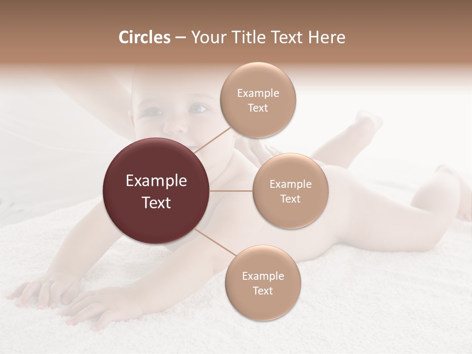 Young Baby Massage PowerPoint Template