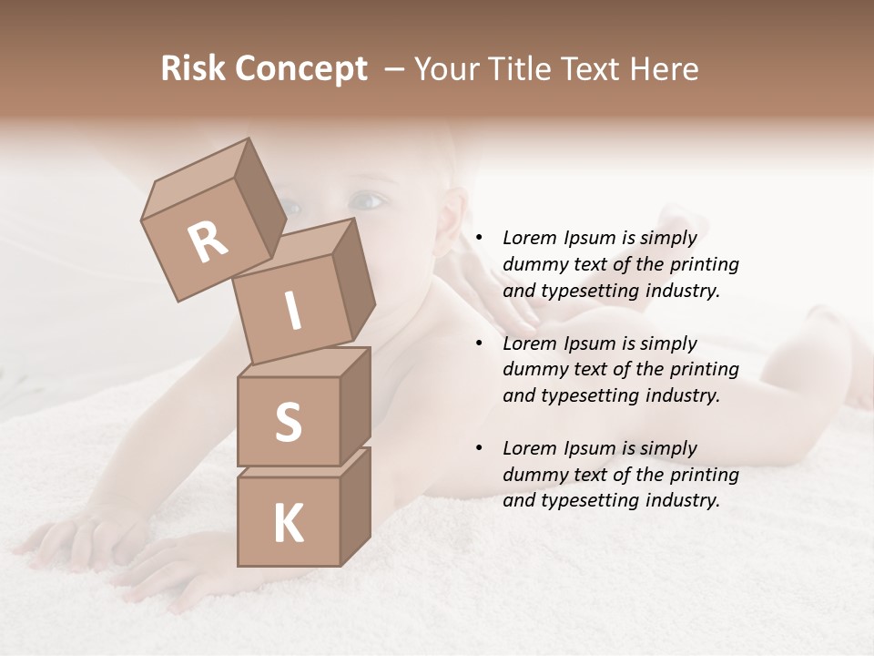 Young Baby Massage PowerPoint Template