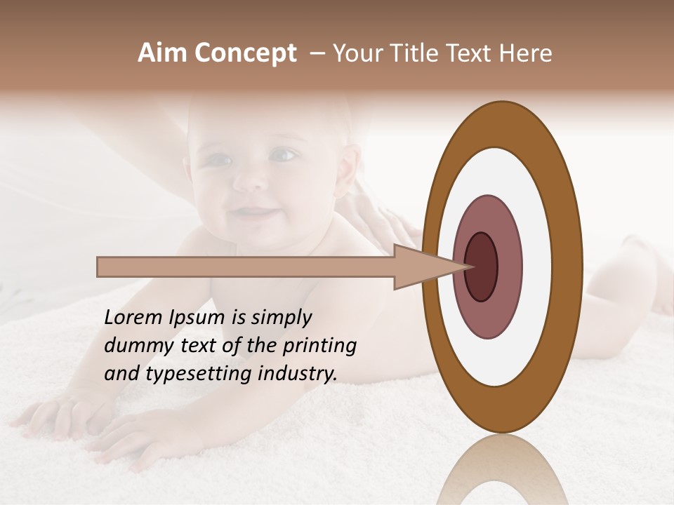 Young Baby Massage PowerPoint Template