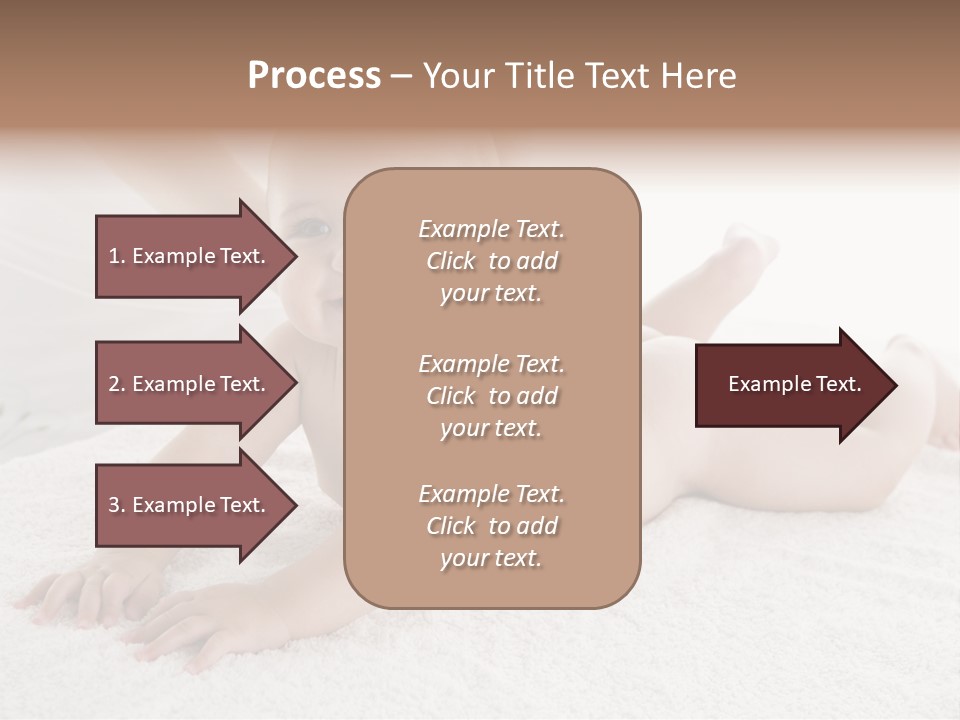 Young Baby Massage PowerPoint Template