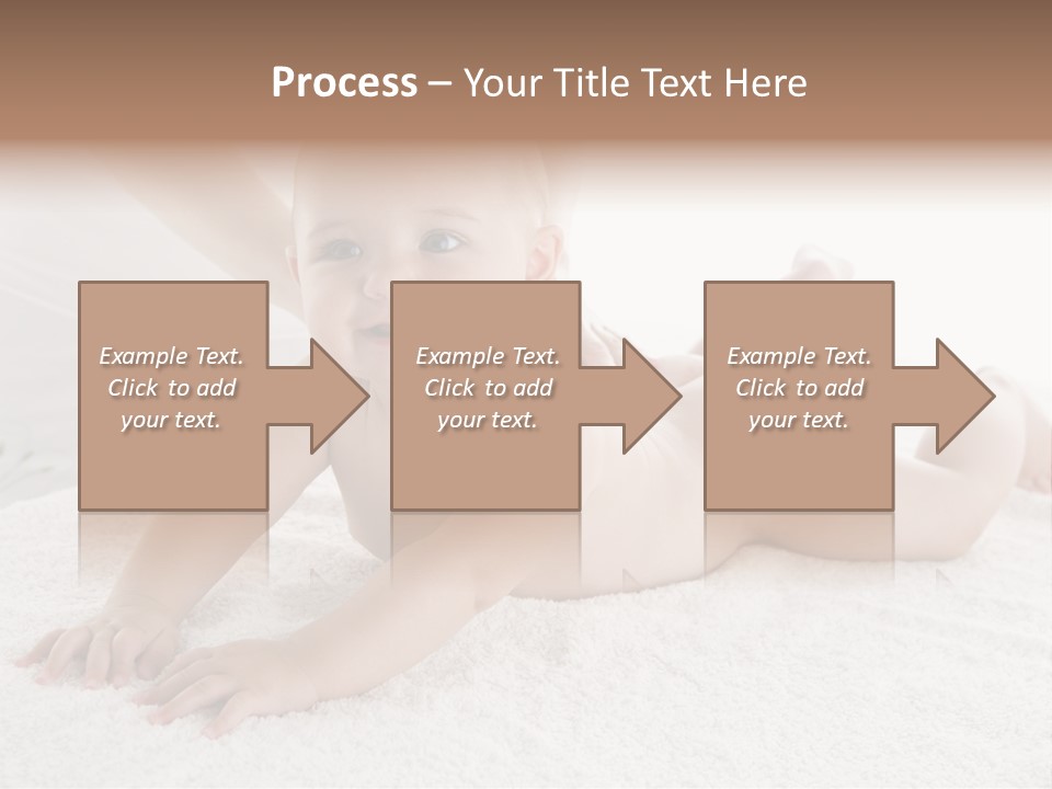 Young Baby Massage PowerPoint Template