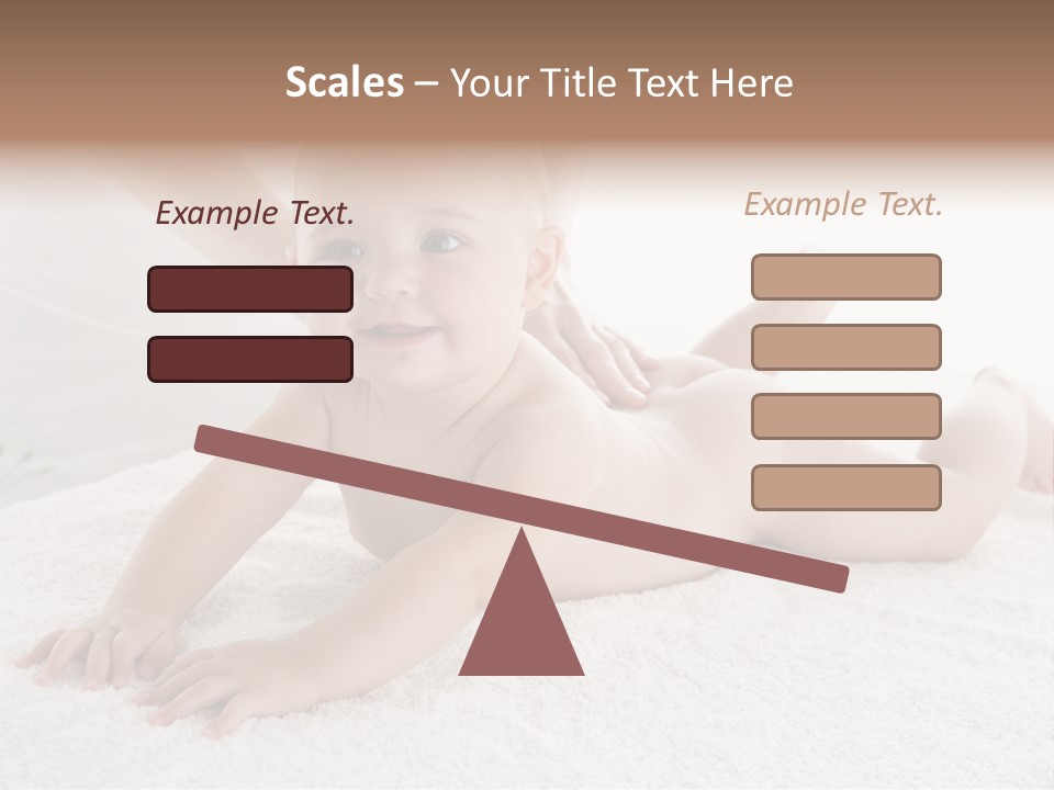 Young Baby Massage PowerPoint Template