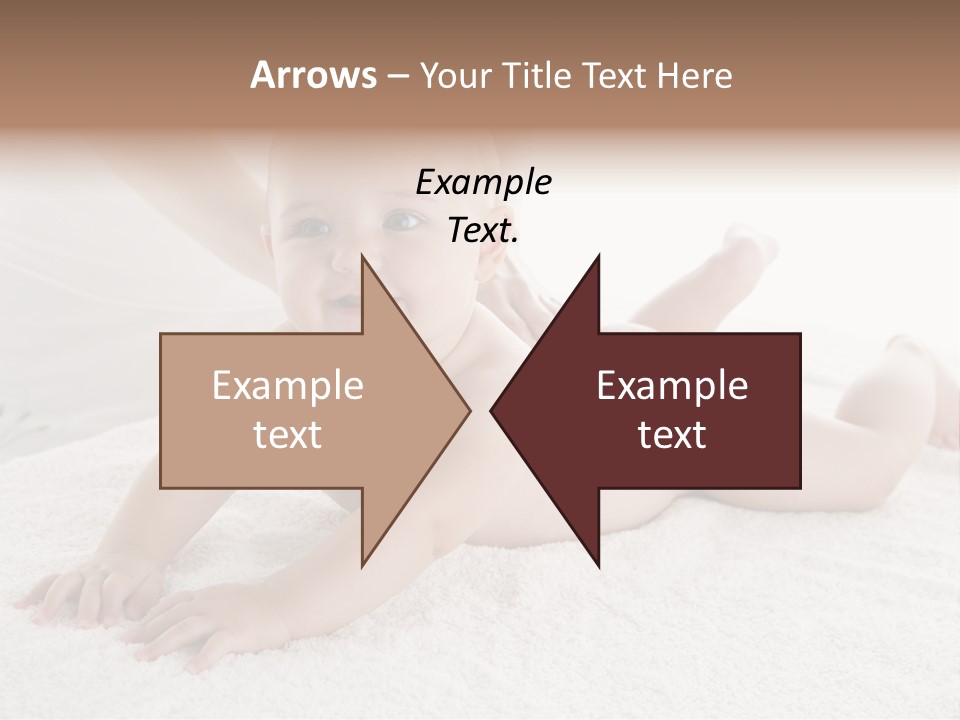 Young Baby Massage PowerPoint Template