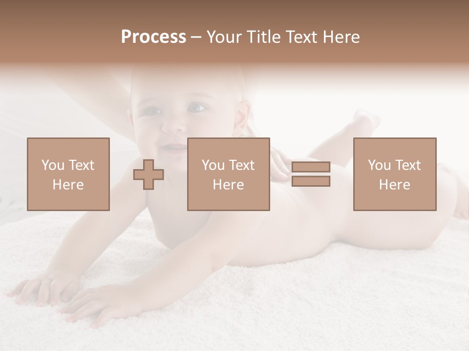 Young Baby Massage PowerPoint Template