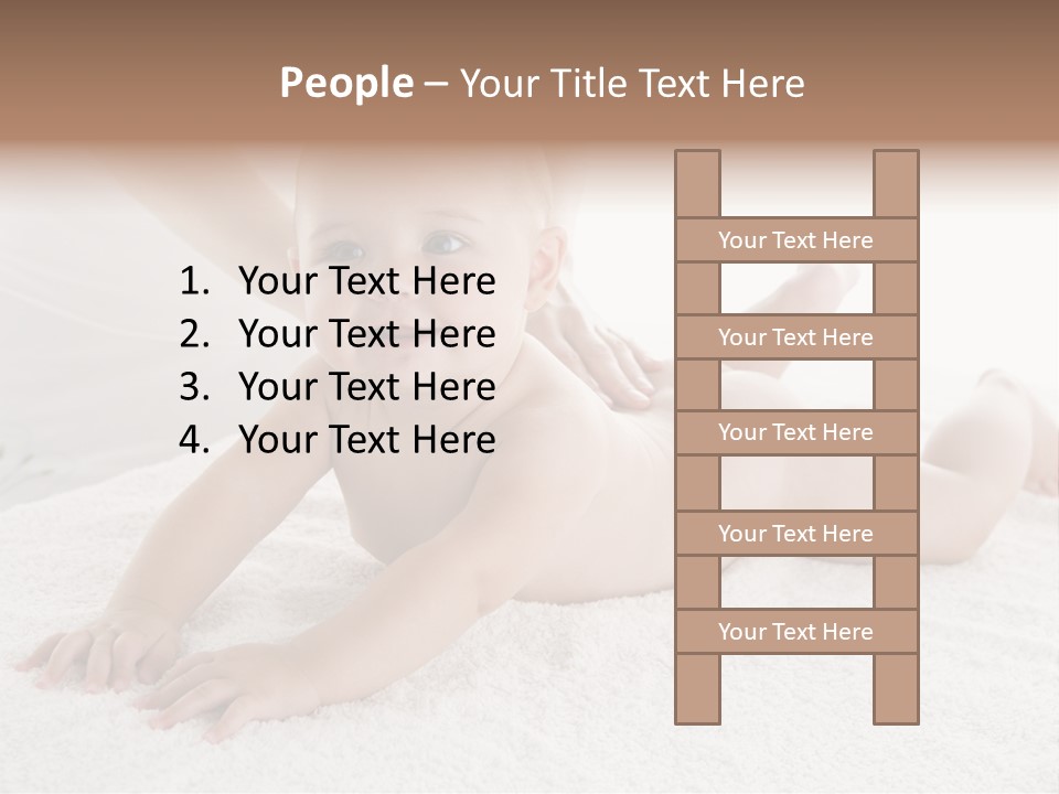 Young Baby Massage PowerPoint Template