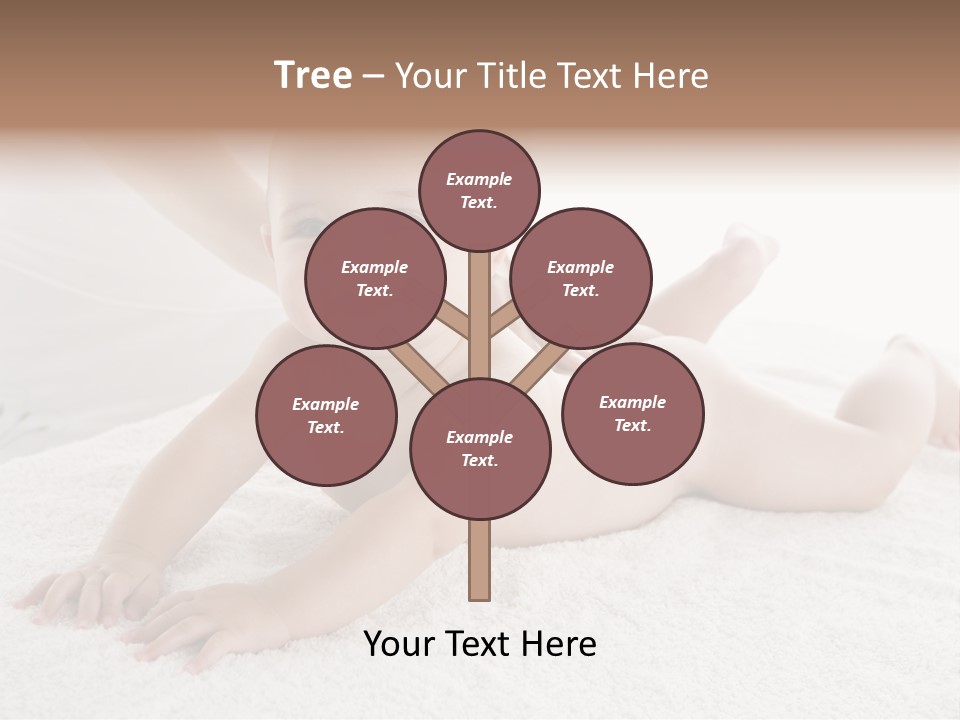 Young Baby Massage PowerPoint Template
