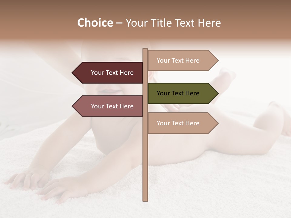 Young Baby Massage PowerPoint Template