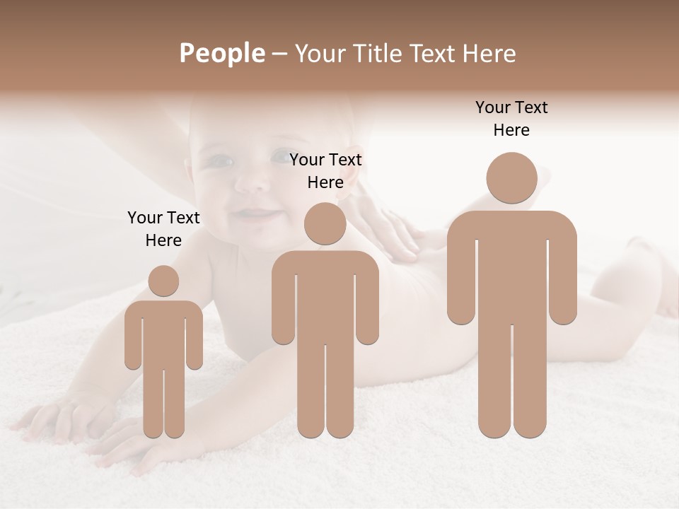 Young Baby Massage PowerPoint Template