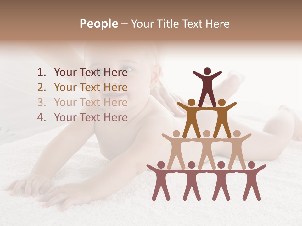 Young Baby Massage PowerPoint Template