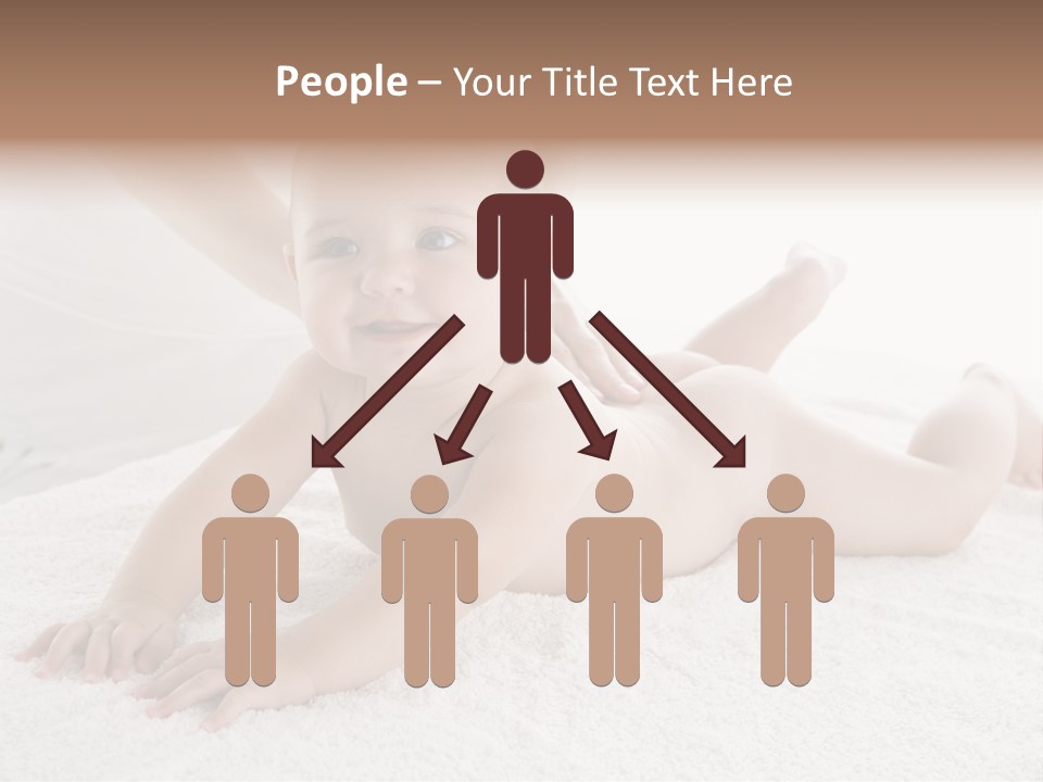 Young Baby Massage PowerPoint Template