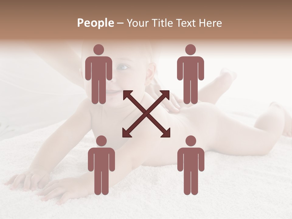 Young Baby Massage PowerPoint Template