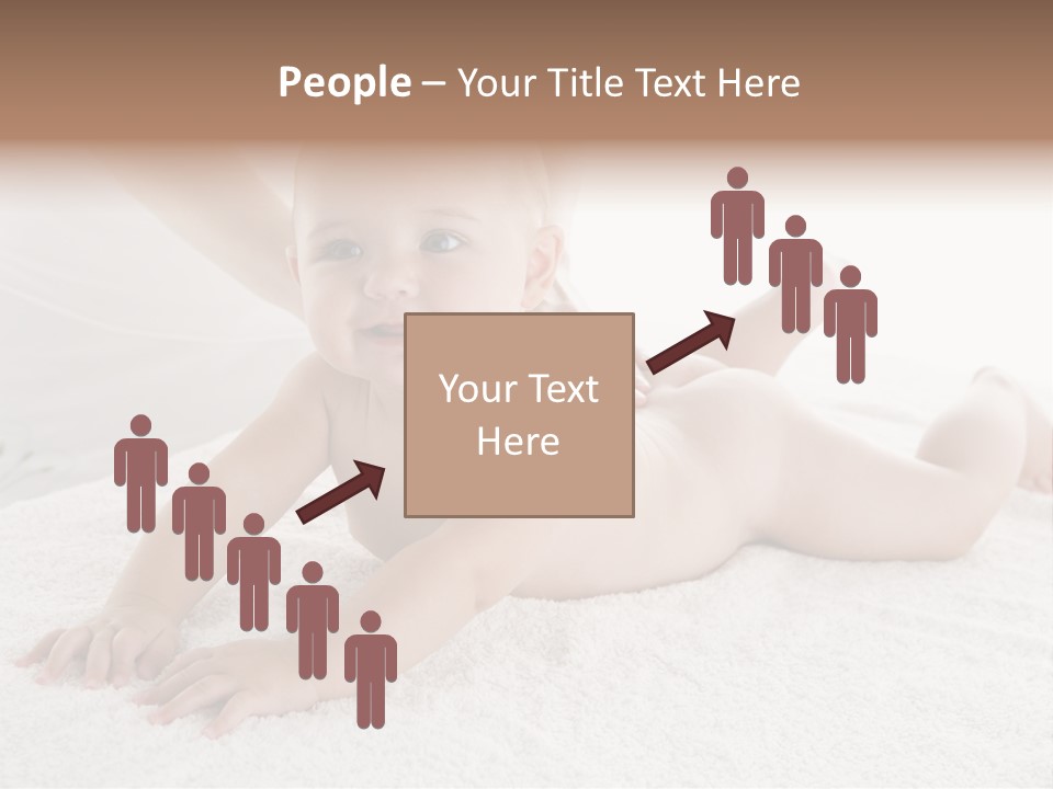 Young Baby Massage PowerPoint Template
