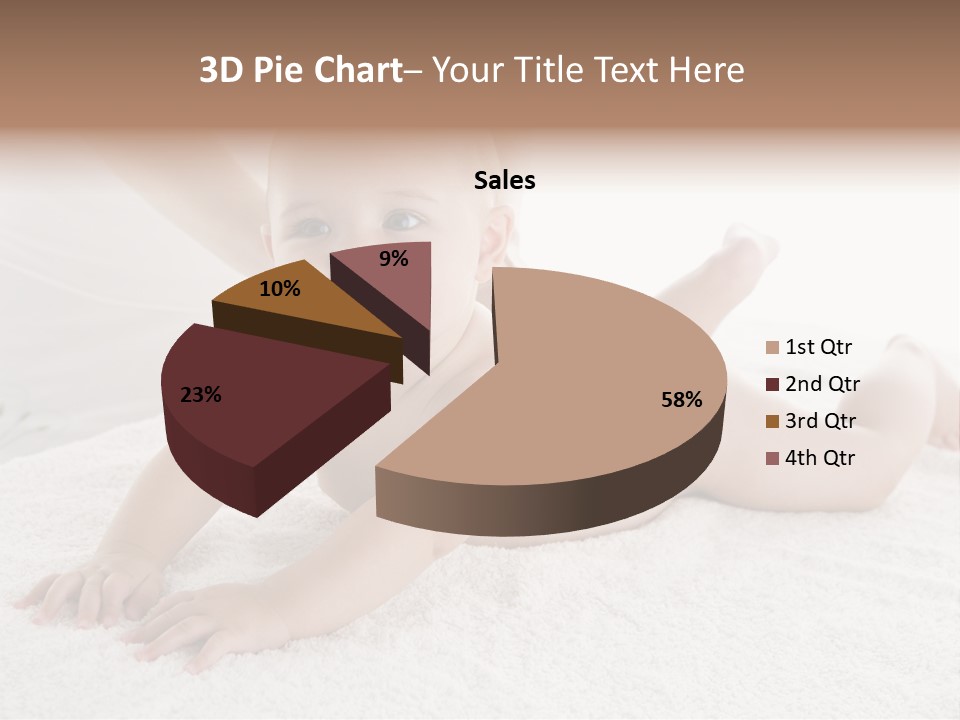 Young Baby Massage PowerPoint Template