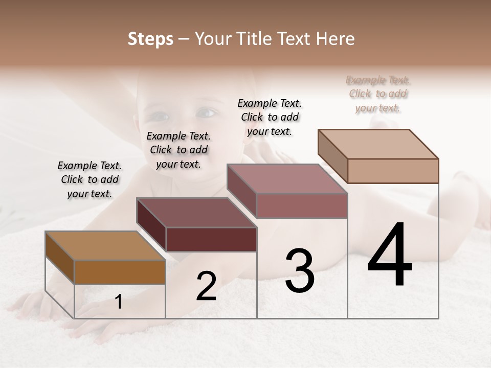 Young Baby Massage PowerPoint Template