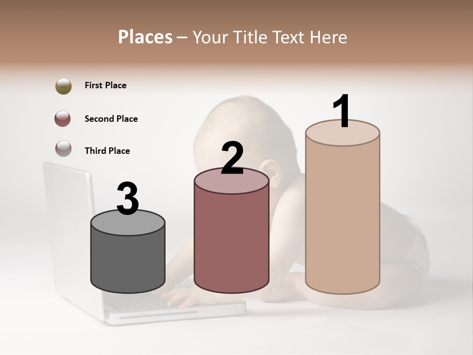 Curious Cute Boy PowerPoint Template