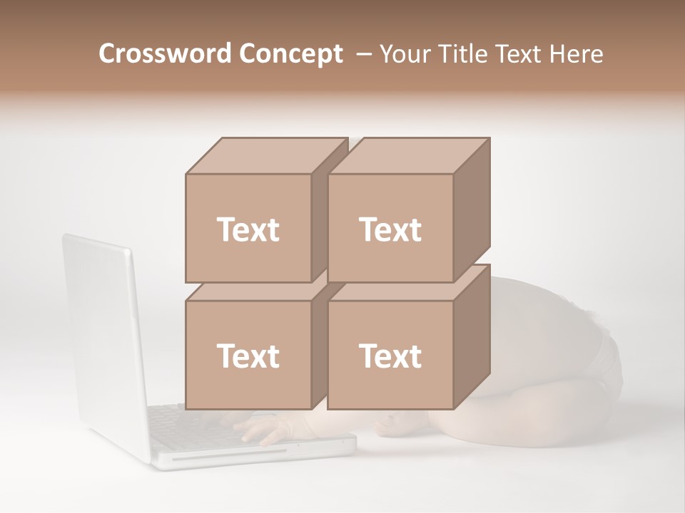 Curious Cute Boy PowerPoint Template