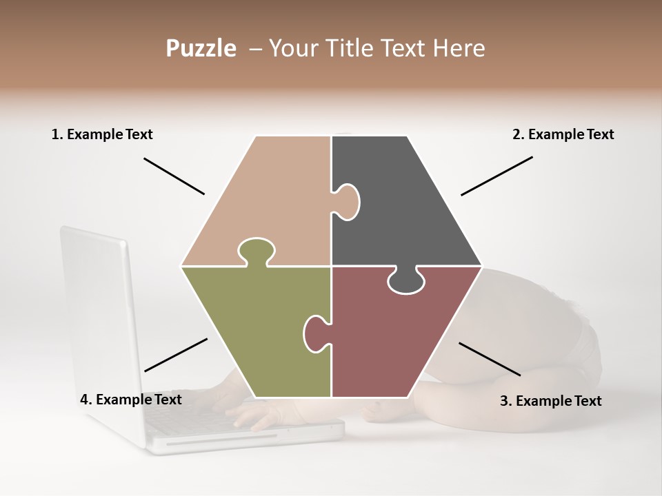 Curious Cute Boy PowerPoint Template