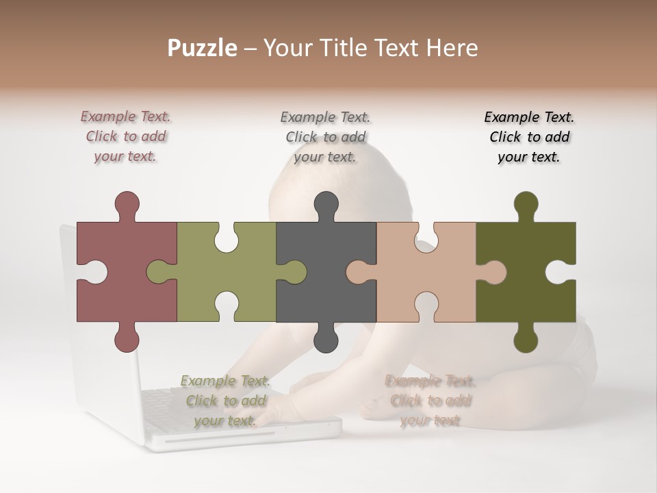 Curious Cute Boy PowerPoint Template