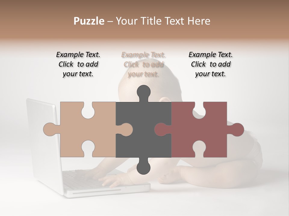 Curious Cute Boy PowerPoint Template