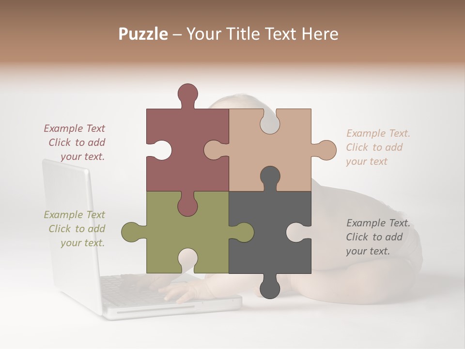 Curious Cute Boy PowerPoint Template