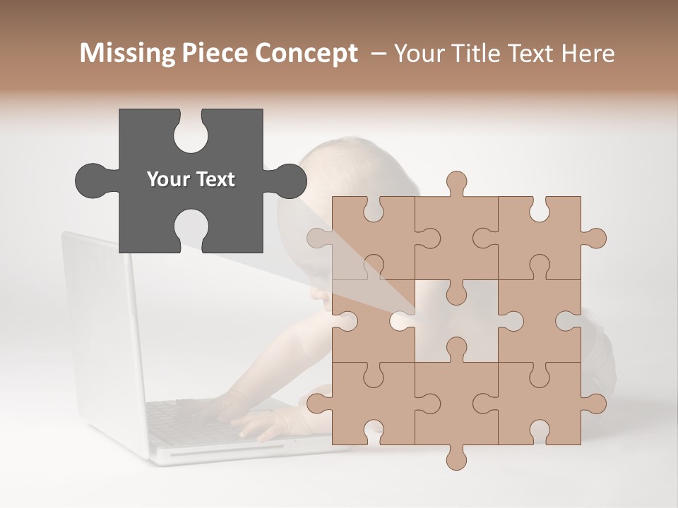 Curious Cute Boy PowerPoint Template