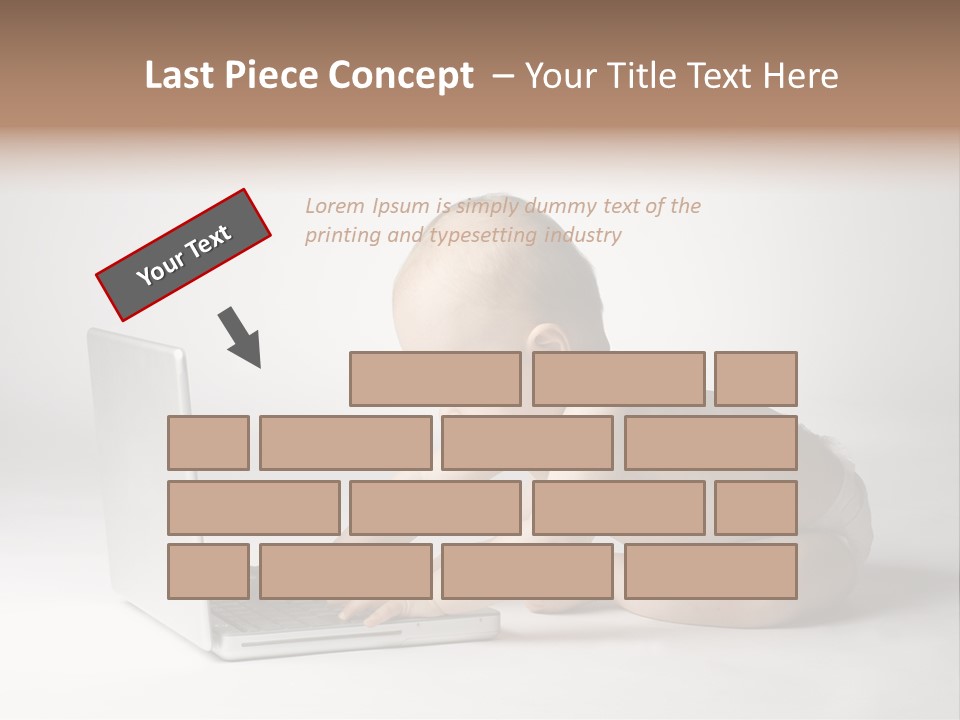 Curious Cute Boy PowerPoint Template