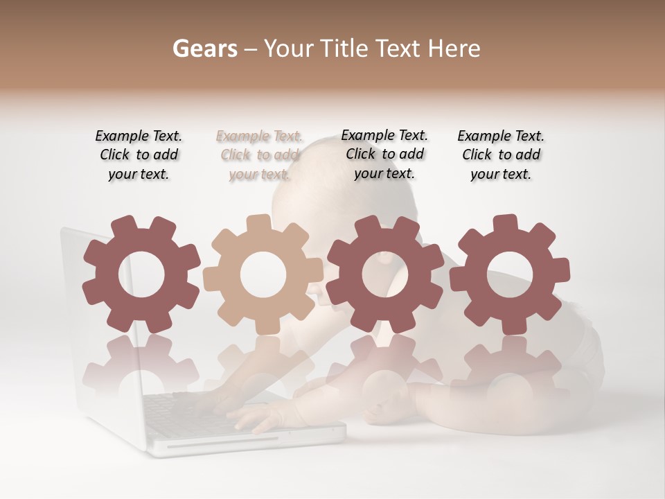 Curious Cute Boy PowerPoint Template