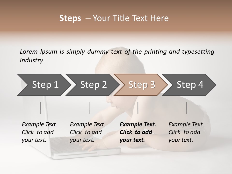 Curious Cute Boy PowerPoint Template