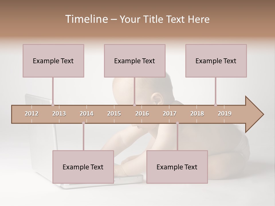 Curious Cute Boy PowerPoint Template
