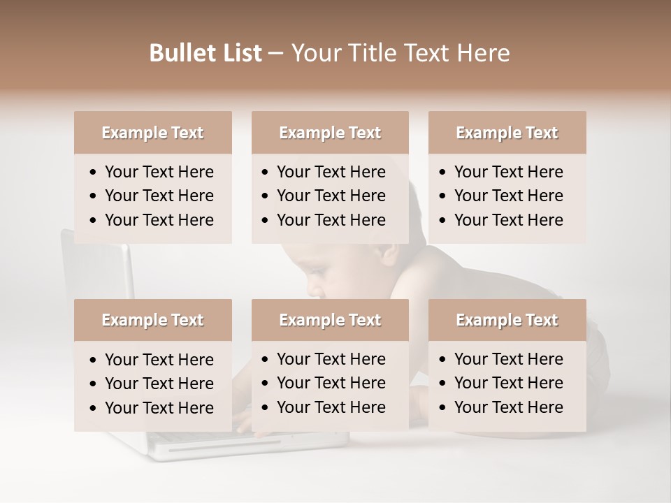 Curious Cute Boy PowerPoint Template