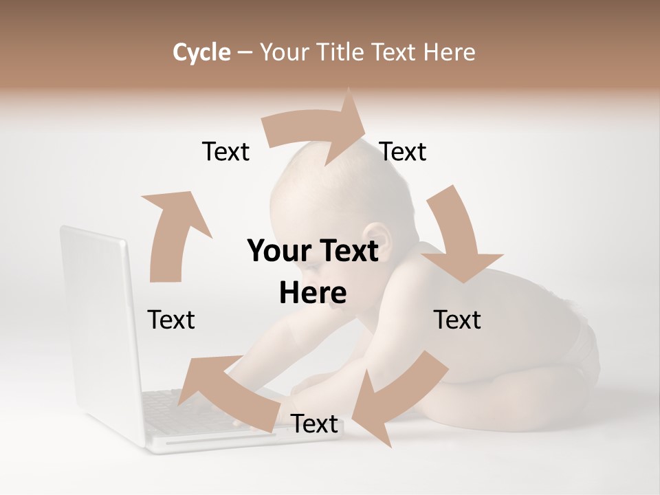 Curious Cute Boy PowerPoint Template