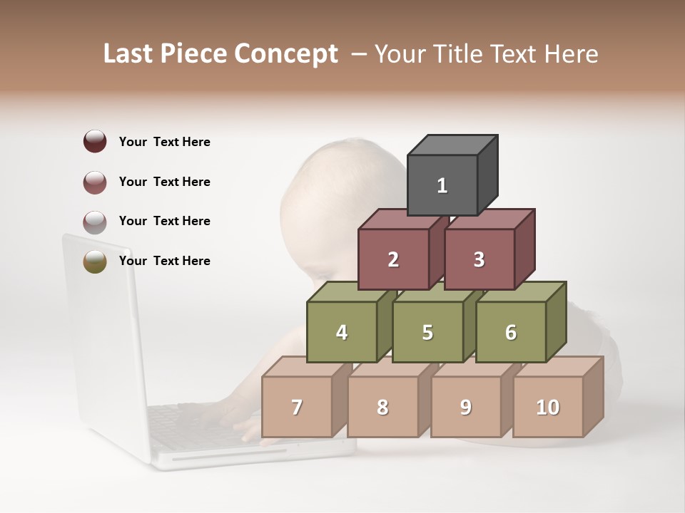 Curious Cute Boy PowerPoint Template