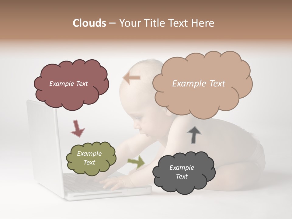 Curious Cute Boy PowerPoint Template