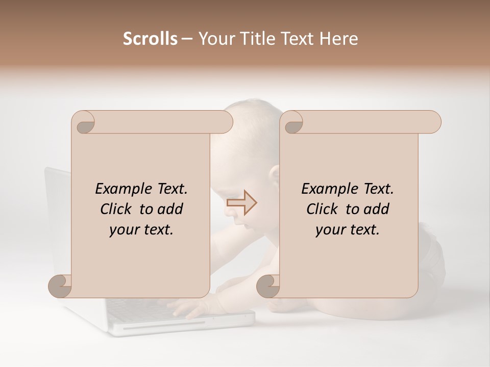 Curious Cute Boy PowerPoint Template