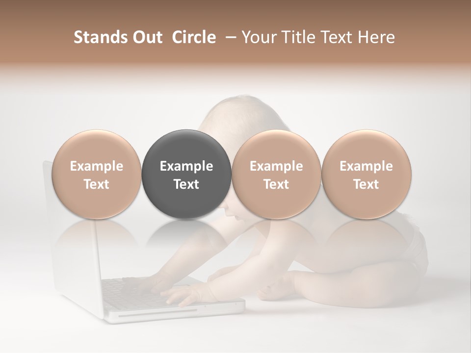 Curious Cute Boy PowerPoint Template