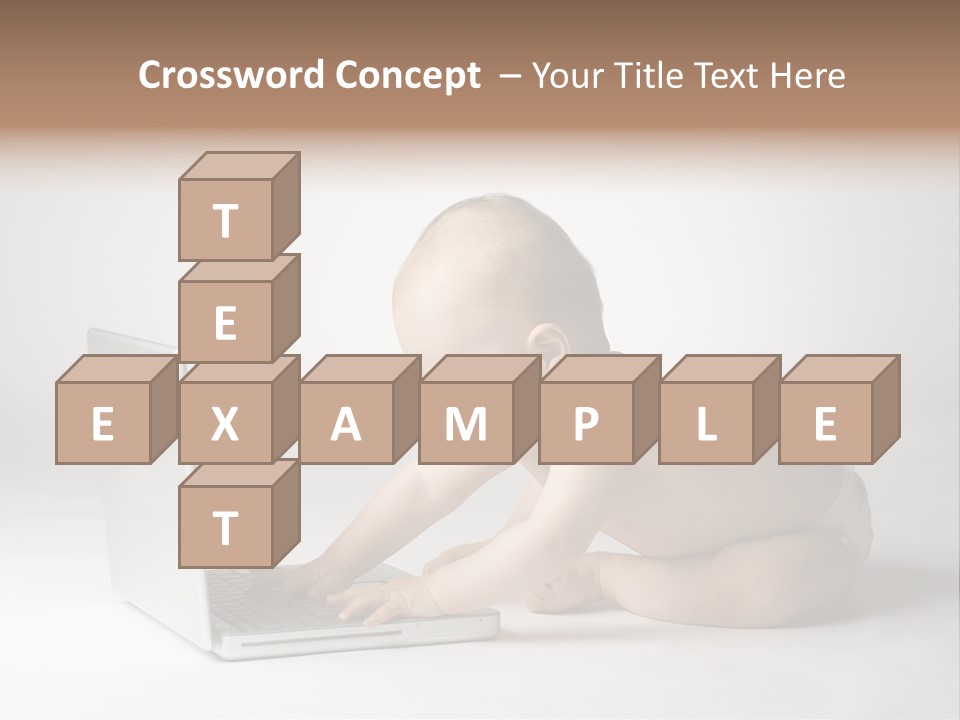 Curious Cute Boy PowerPoint Template