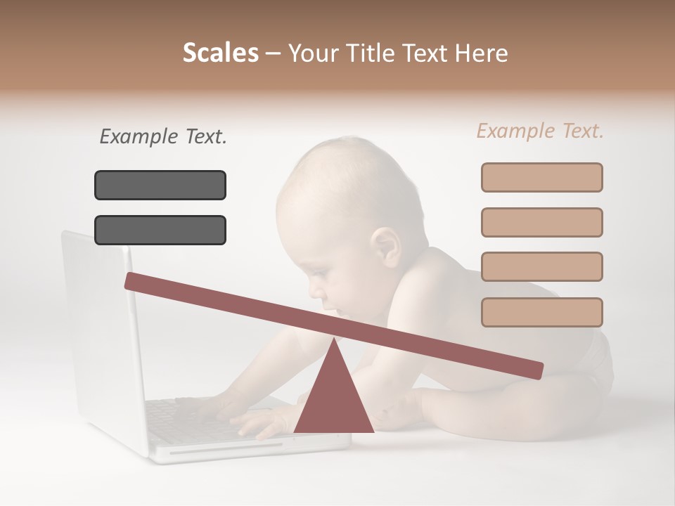 Curious Cute Boy PowerPoint Template