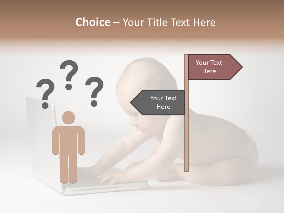 Curious Cute Boy PowerPoint Template