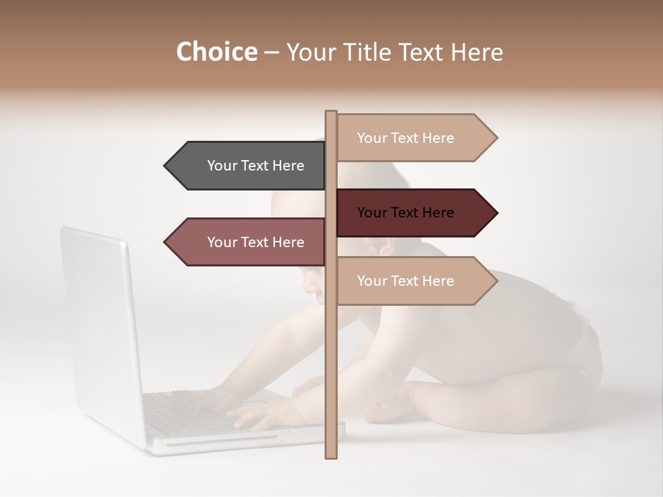 Curious Cute Boy PowerPoint Template